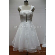 Exquisite handgemachte Blumen Organza Brautjungfer Kleid für Hochzeit